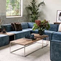 The Jagger Corner, velvet, petrol