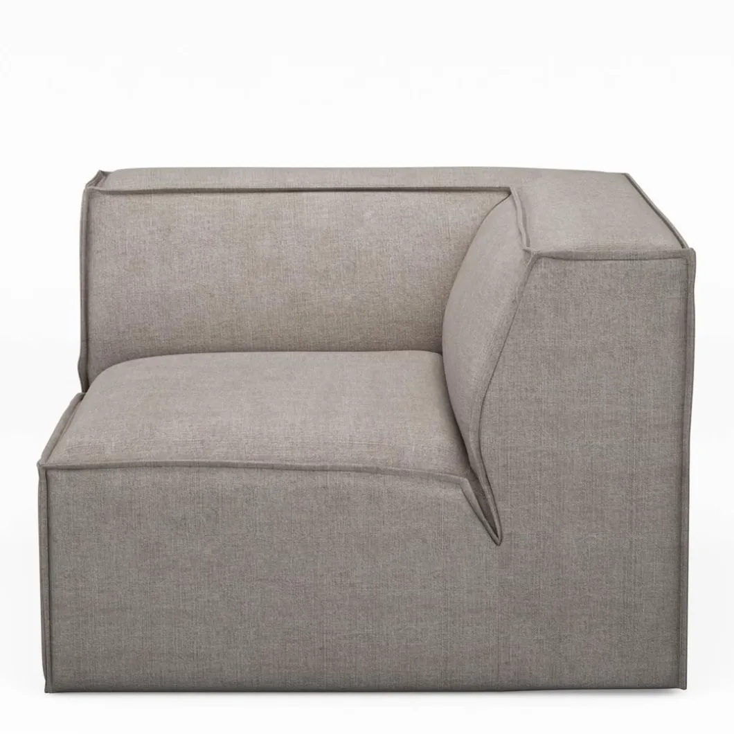 The Jagger Corner, washed cotton, stone