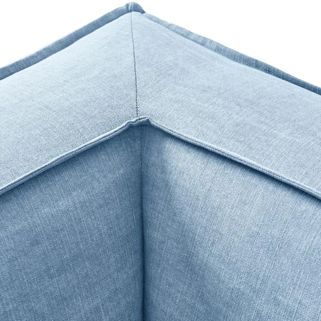 The Jagger Corner, washed cotton, ice blue