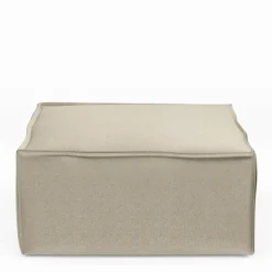 The Jagger Footstool, velvet, pearl