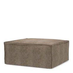 The Jagger Footstool, velvet, clay