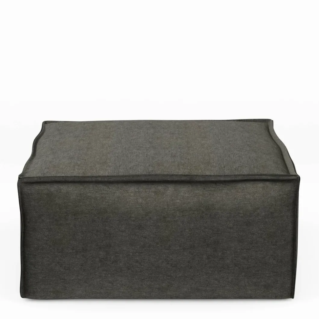 The Jagger Footstool, velvet, shadow