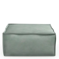 The Jagger Footstool, velvet, jade