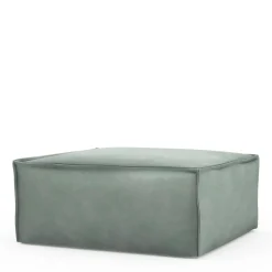 The Jagger Footstool, velvet, jade