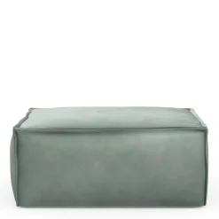 The Jagger Footstool, velvet, jade