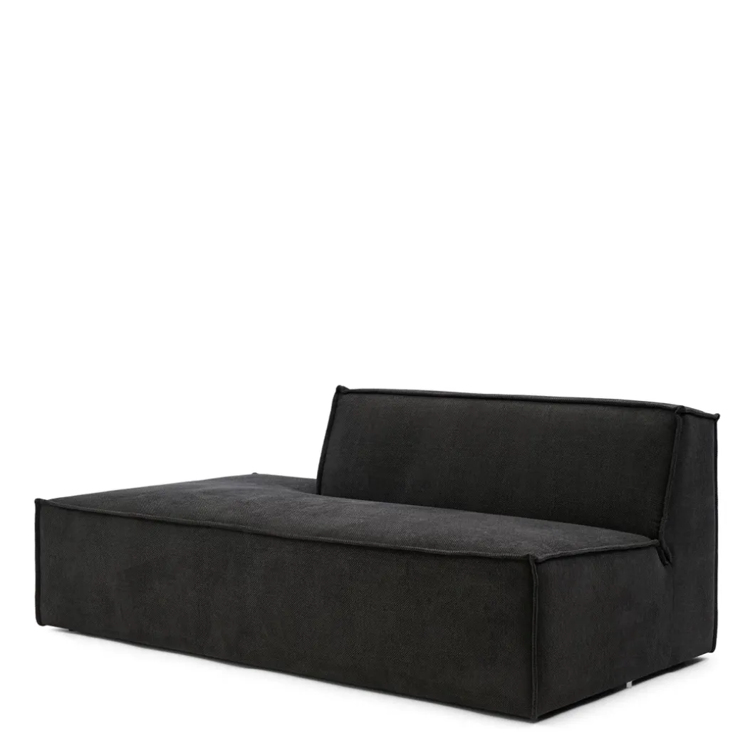 The Jagger Lounger Left, celtic weave, caviar