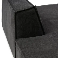 The Jagger Lounger Left, celtic weave, caviar