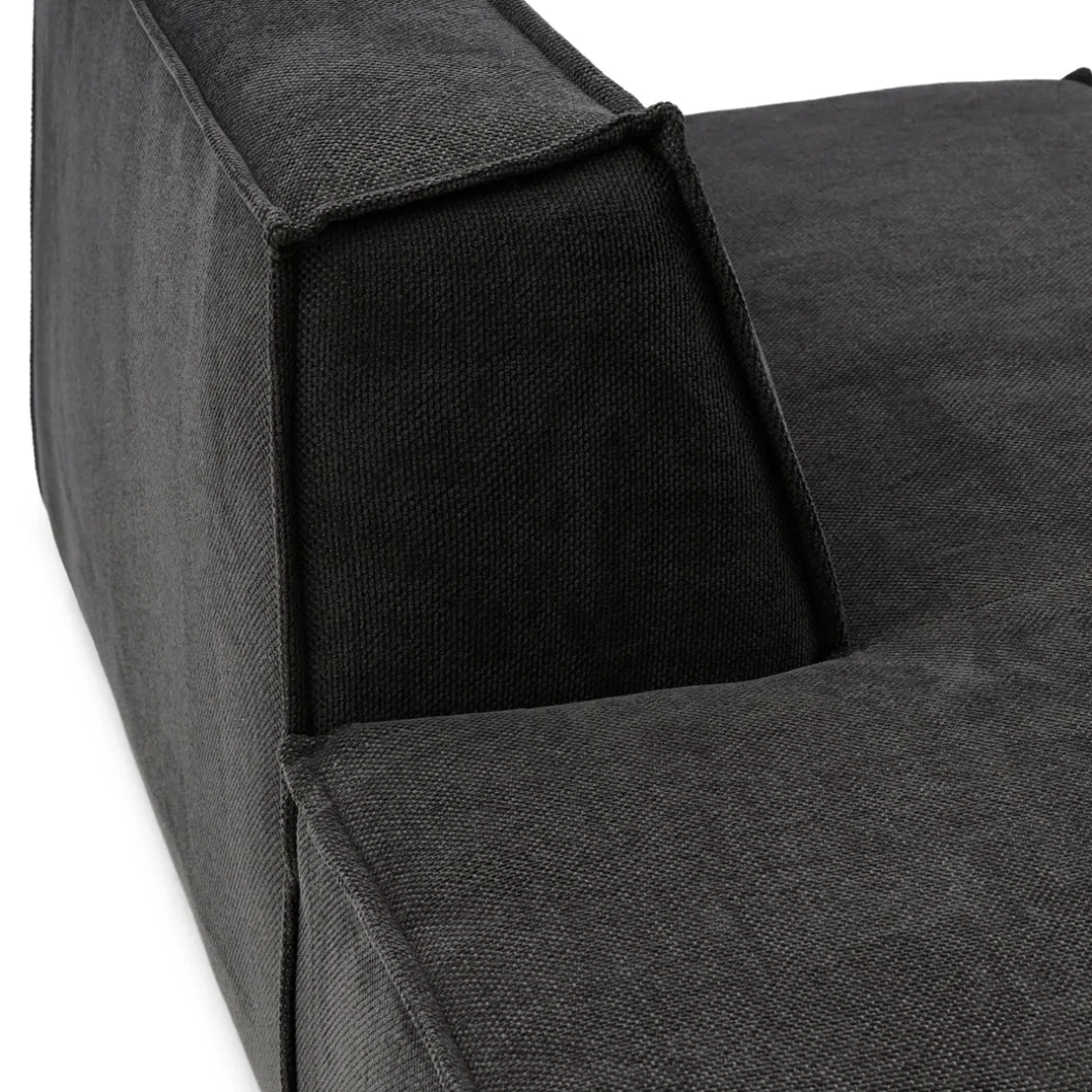 The Jagger Lounger Left, celtic weave, caviar