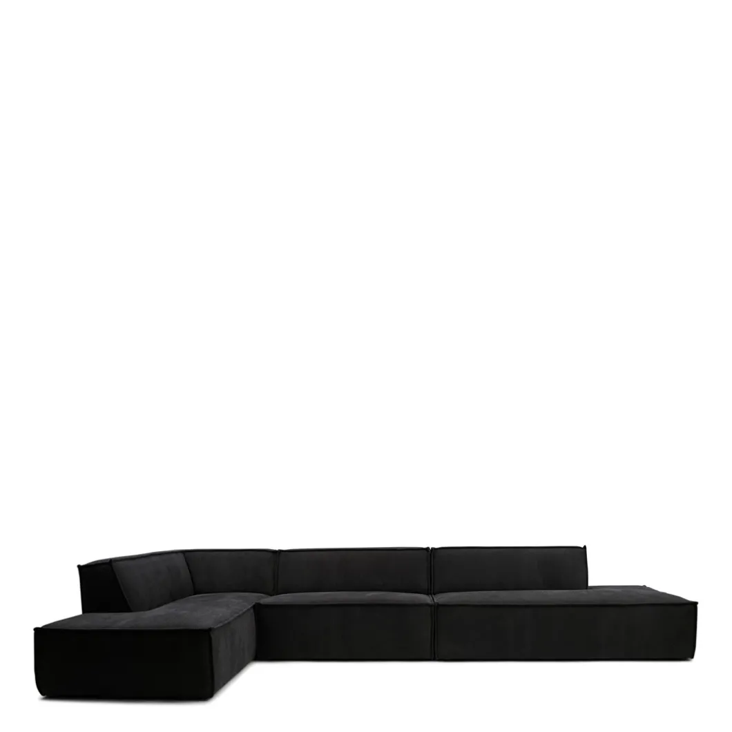 The Jagger Lounger Left, celtic weave, caviar