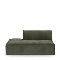 The Jagger Lounger Left, english rib, moss green