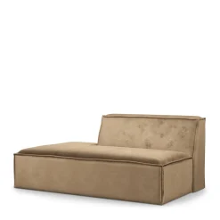 The Jagger Lounger Left, velvet, golden beige