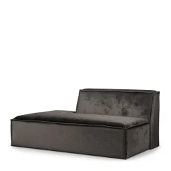 The Jagger Lounger Left, velvet, grimaldi grey