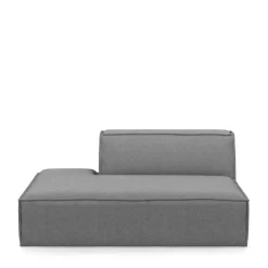 The Jagger Lounger Left, washed cotton, grey