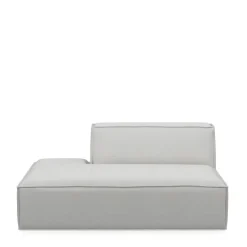 The Jagger Lounger Left, washed cotton, ash grey