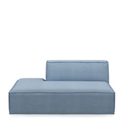 The Jagger Lounger Left, washed cotton, ice blue