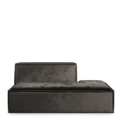 The Jagger Lounger Right, velvet, grimaldi grey