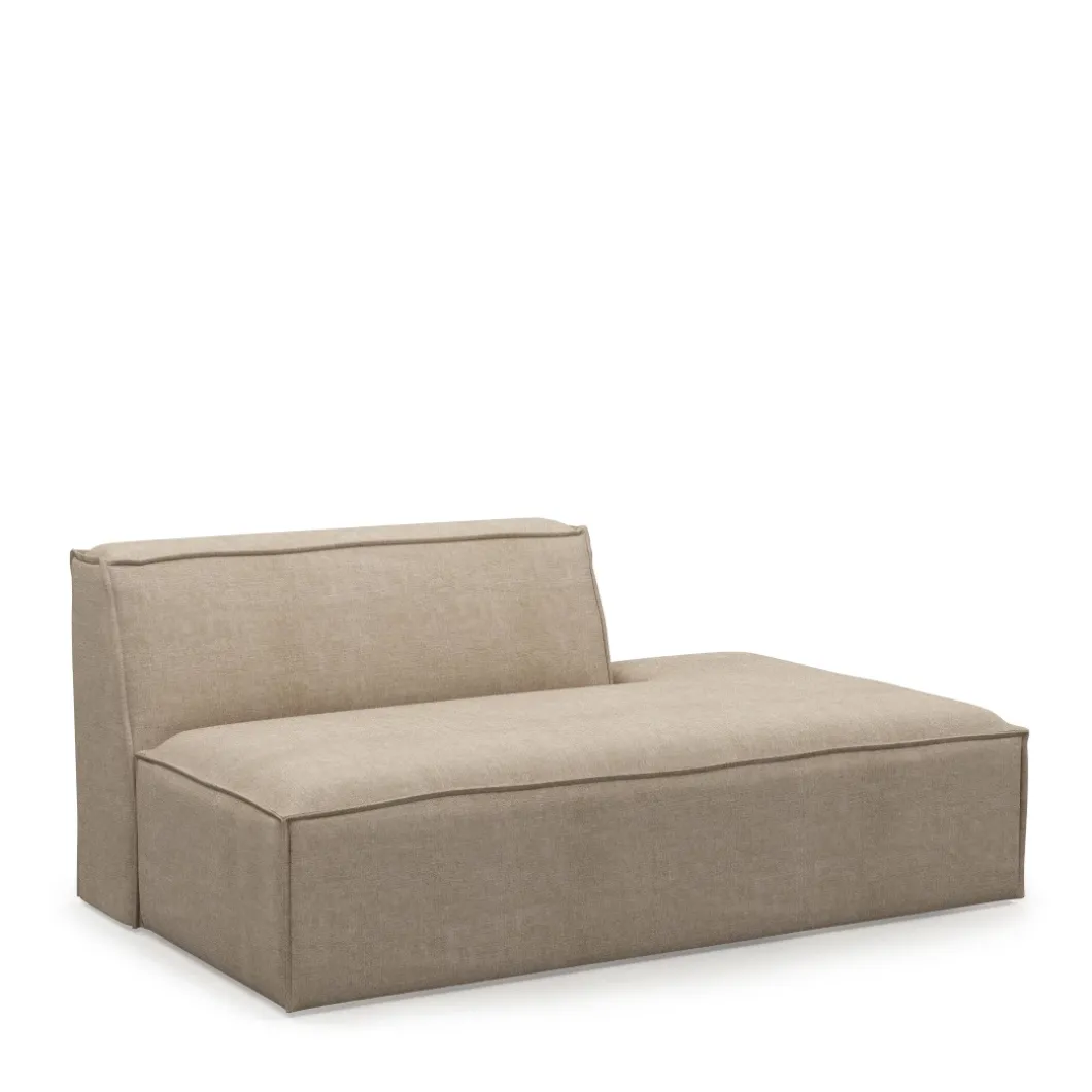 The Jagger Lounger Right, washed cotton, natural