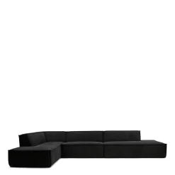 The Jagger Lounger Right, celtic weave, caviar