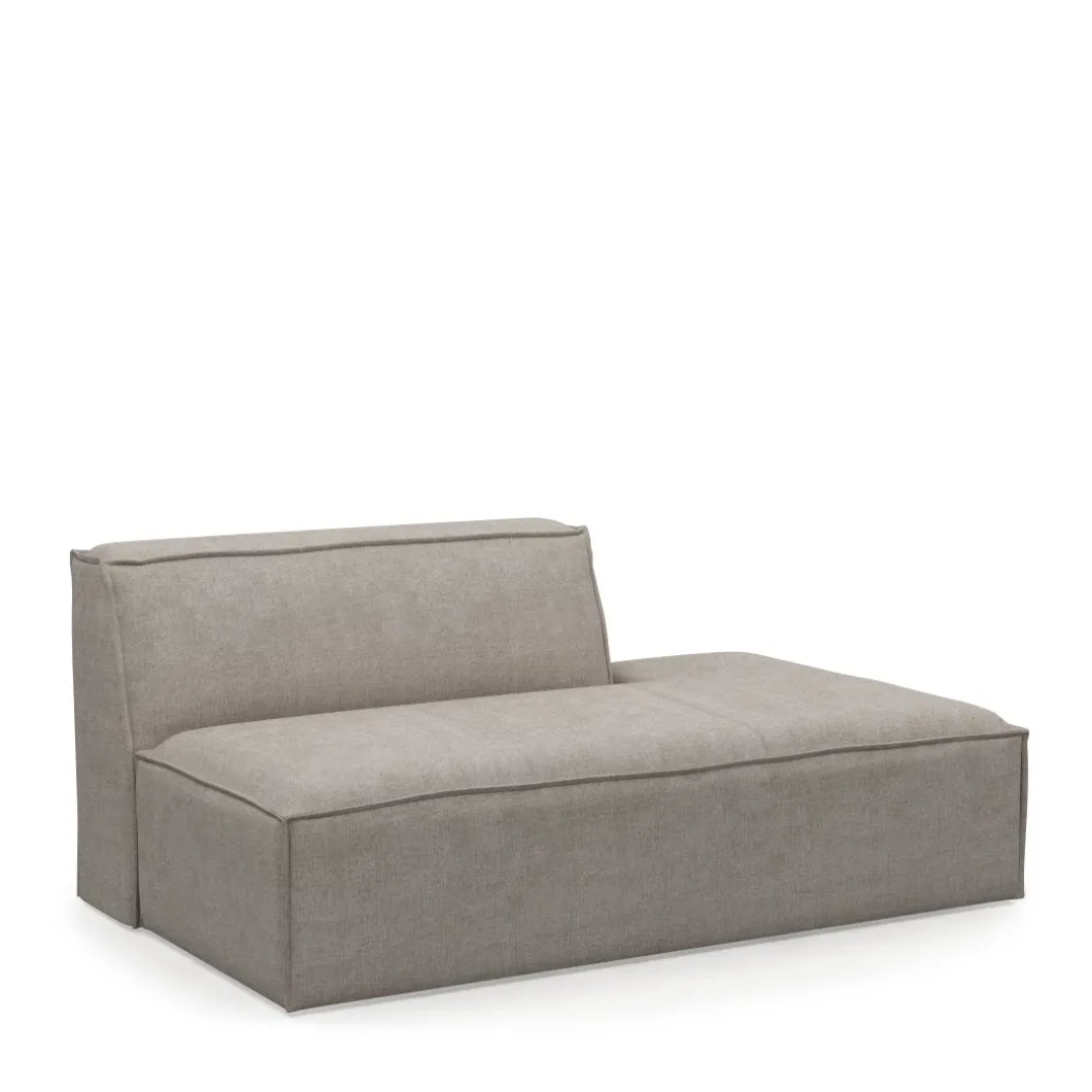 The Jagger Lounger Right, washed cotton, stone