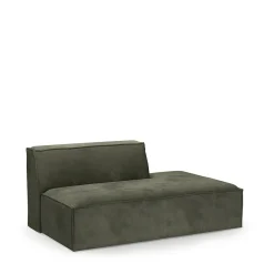 The Jagger Lounger Right, english rib, moss green