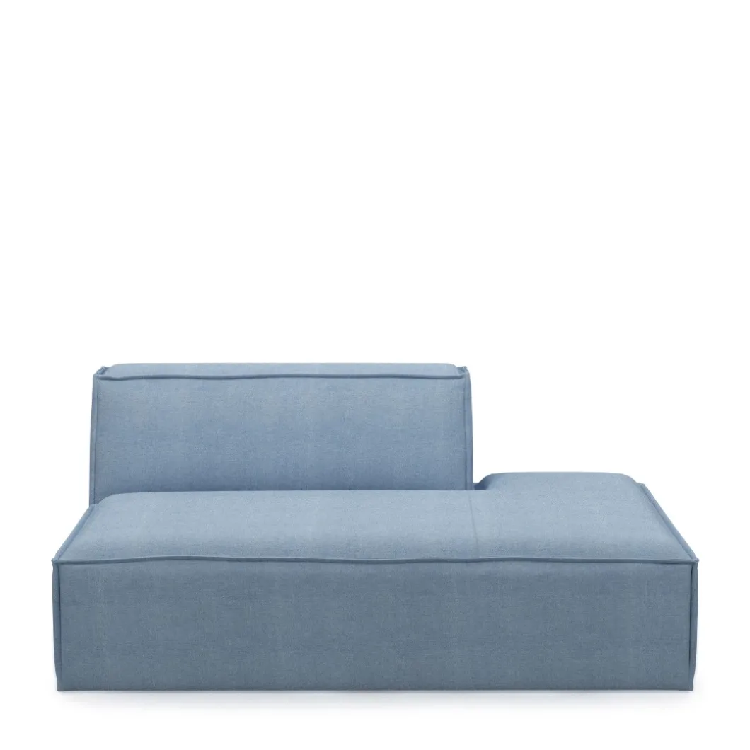 The Jagger Lounger Right, washed cotton, ice blue