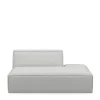 The Jagger Lounger Right, washed cotton, ash grey