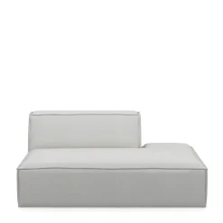 The Jagger Lounger Right, washed cotton, ash grey