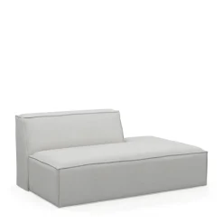 The Jagger Lounger Right, washed cotton, ash grey