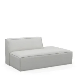 The Jagger Lounger Right, washed cotton, ash grey