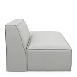 The Jagger Lounger Right, washed cotton, ash grey