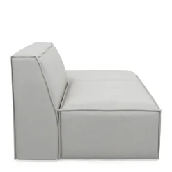 The Jagger Lounger Right, washed cotton, ash grey