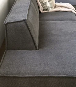 The Jagger Lounger Right, velvet, petrol