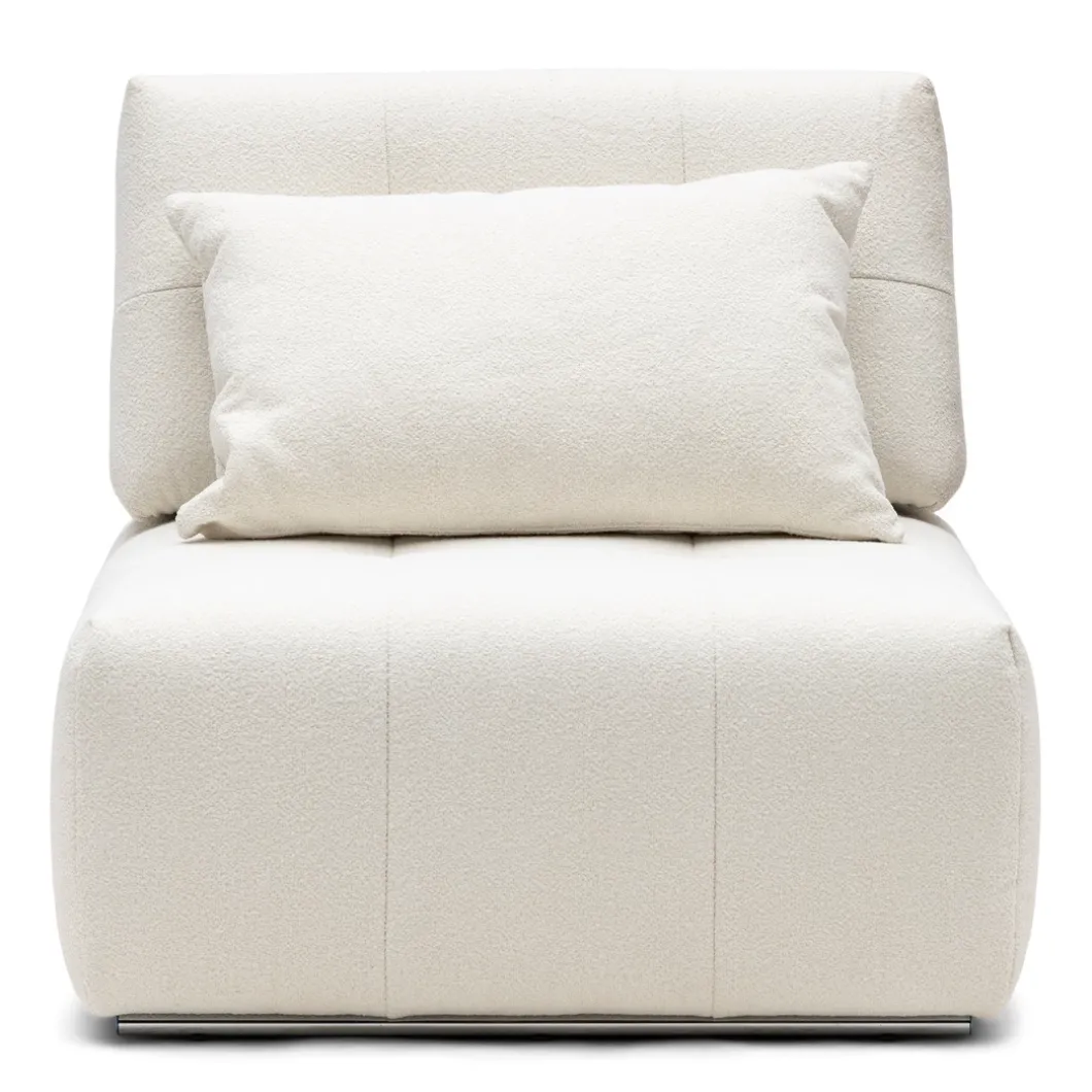 The Mark II Center, bouclé, simply white