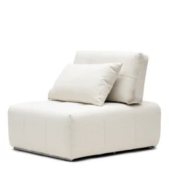 The Mark II Center, bouclé, simply white