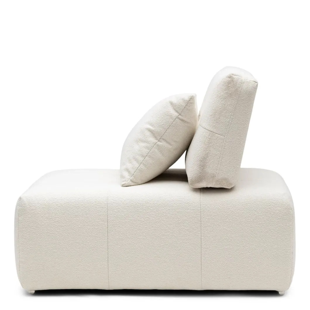 The Mark II Center, bouclé, simply white