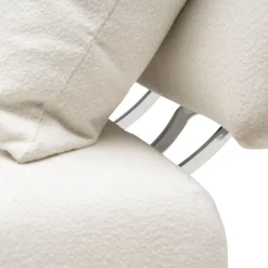 The Mark II Center, bouclé, simply white