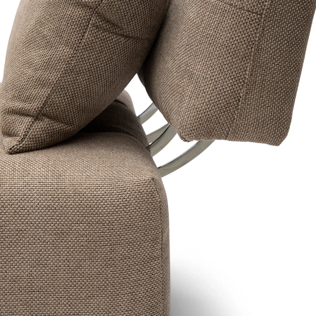 The Mark II Chaise Longue, celtic weave, melting silver