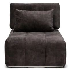 The Mark II Chaise Longue, velvet, grimaldi grey