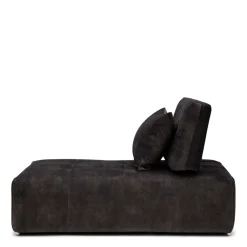 The Mark II Chaise Longue, velvet, grimaldi grey