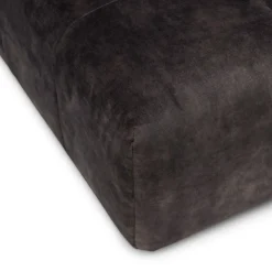 The Mark II Chaise Longue, velvet, grimaldi grey