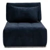 The Mark II Chaise Longue, velvet, estate blue