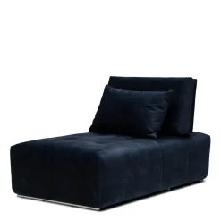 The Mark II Chaise Longue, velvet, estate blue