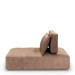 The Mark II Chaise Longue, velvet, golden beige