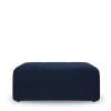 Verona Outdoor Footstool, sunbrella solid, blazer