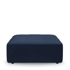 Verona Outdoor Footstool, sunbrella solid, blazer