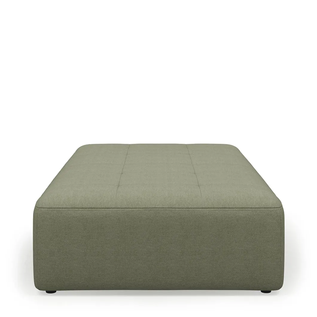 Verona Outdoor Footstool XL, sunbrella heritage, leaf