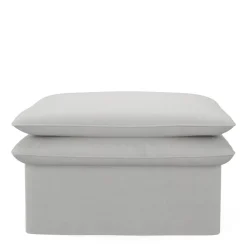 Voetenbank Continental, Ash Grey, 105x90