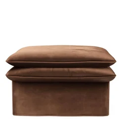 Voetenbank Continental, Chocolate, 105x90