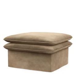 Voetenbank Continental, Golden Beige, 80 x 80