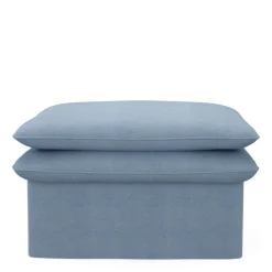 Voetenbank Continental, Ice Blue, 80 x 80